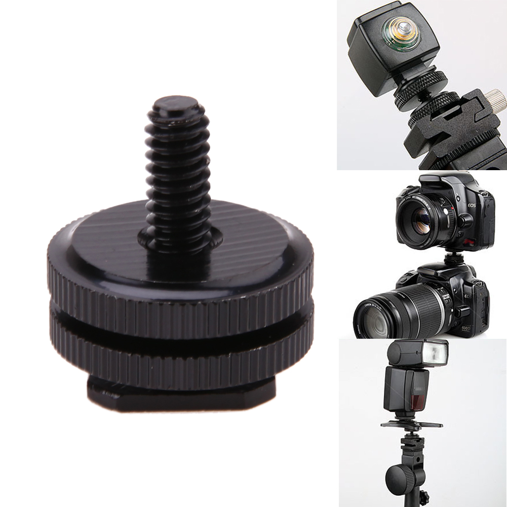 1/4 Zoll Stativ schraube zum Blitz Blitzschuh Adapter schwarzer Schrauben Adapter Stativ halterung Blitzschuh halterung für Kamera Studio Zubehör