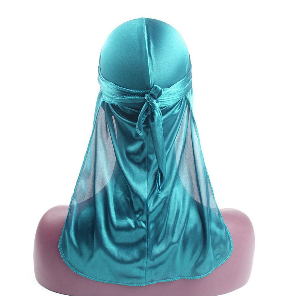 Mænd/kvinder silke polyester bandana hat durag rag hale hovedbeklædning hovedbeklædning  z2019