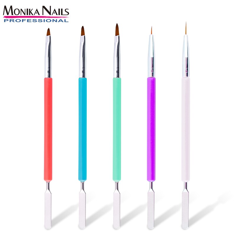 5 Pcs/set Multifonctionnel Nail Art Brosse Parsemant Peinture Dessin Liner Stylo Gel Acrylique Extension Ongles Manucure Kit DE BRICOLAGE