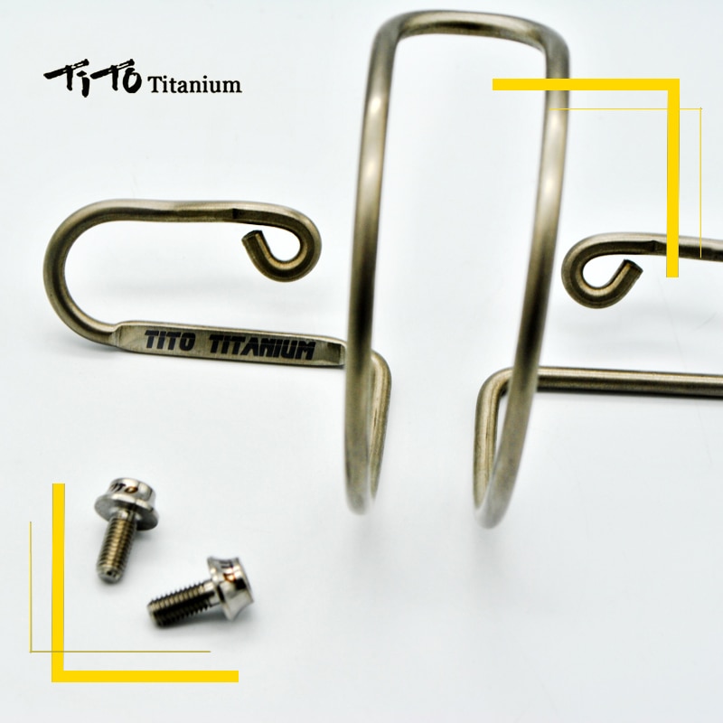 6 st tito  m5 x 12mm cykelcykel titanium ti vattenflaskbur hylla bultar flaskhållare skruv