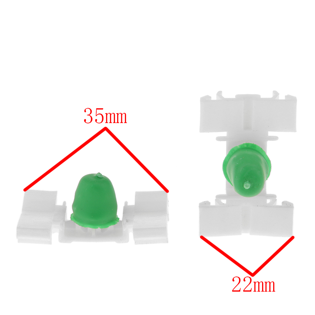 Retenedores de Clips de moldura de puerta lateral para BMW E36 51131960054, 20 unidades