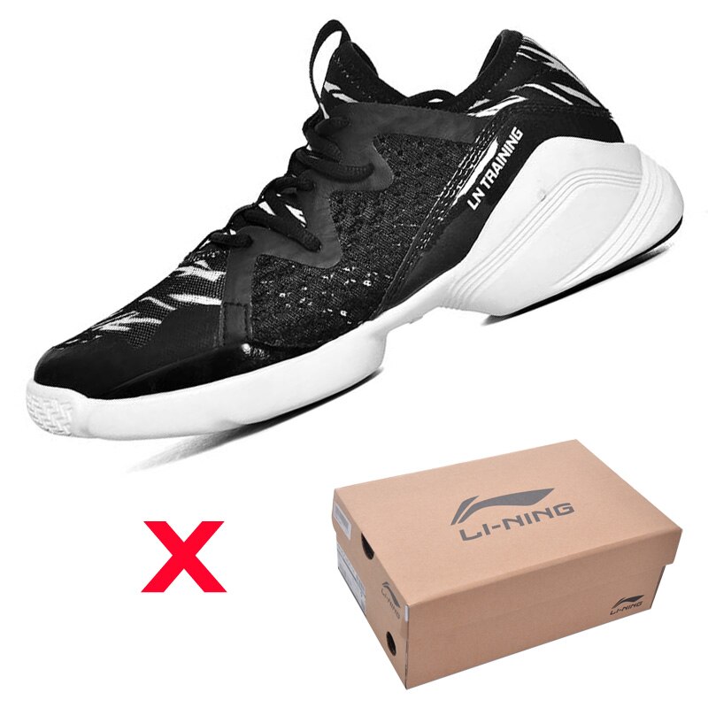 Li-Ning Vrouwen Quick Training Schoenen Kussen Flexibele Dansschoenen Ademend Sneakers Voering Li Ning Sportschoenen AFHM026 XYA038: no box AFHM026-1H / 6.5