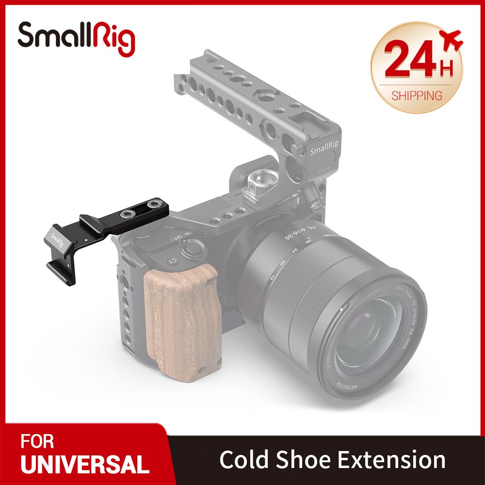SmallRig DSLR Camera Rig Cold Shoe Mount Dual Cold Shoe Extension Vlogging Rig for Microphone Falsh Light ,Receiver DIY Opti2881
