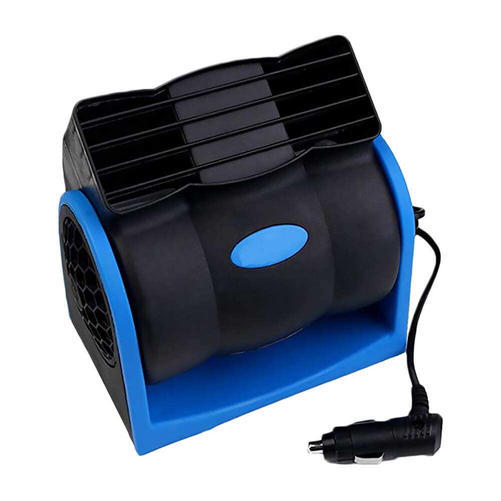 12V 24V car Cooling Air Fan Electric Car Fan Speed Adjustable Silent Air Vent Conditioner Cooling Fans for Car SUV Truck Boat: Blue 12V