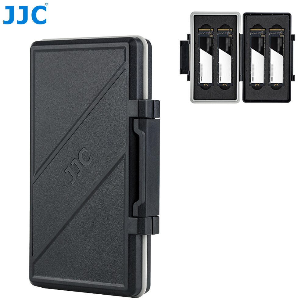 JJC 4 Slots M.2 2280 SSD Storage Case Box Protector Holder for PC Desktop Laptop M.2 2280 Internal Solid State Drive