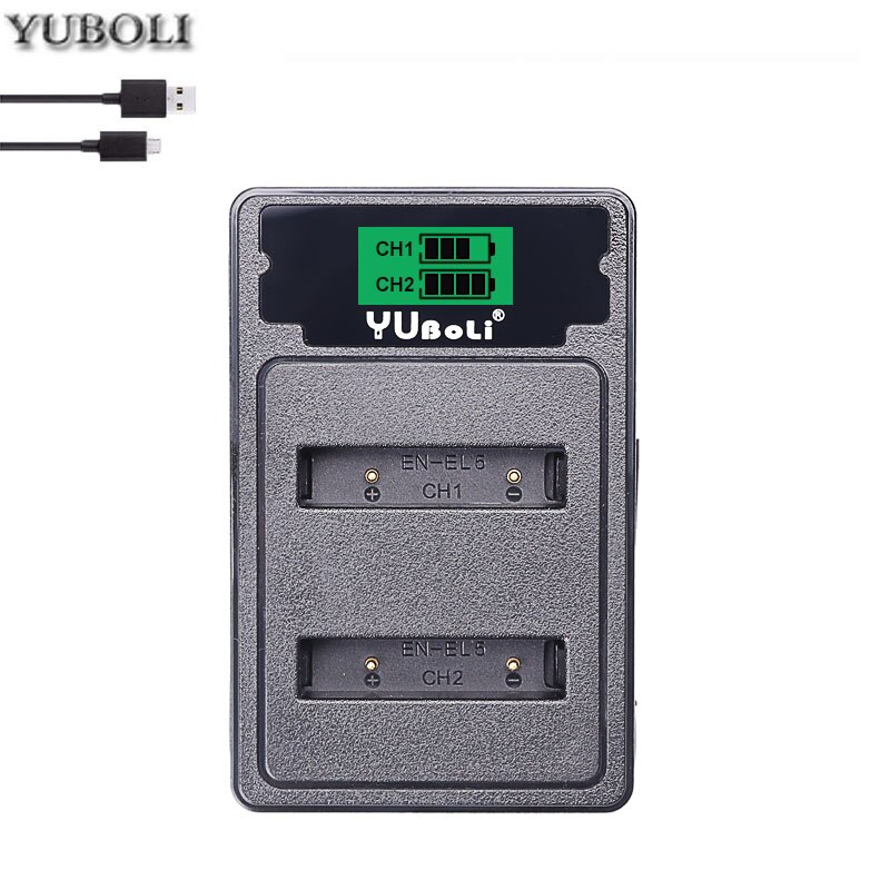 Batterie 3.7v 1800mah EN-EL5 ENEL5 EN El5, pour appareil photo Nikon Coolpix P80 P90 P100 P500, accessoires d'appareil photo: charger only
