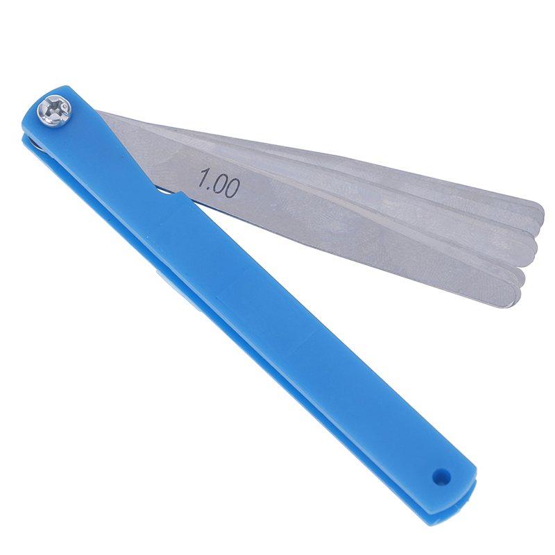 Ferramentas de medição métricas do calibre 17 das lâminas 0.02-1.00mm do feeler do enchimento da diferença da espessura dobrável de aço inoxidável