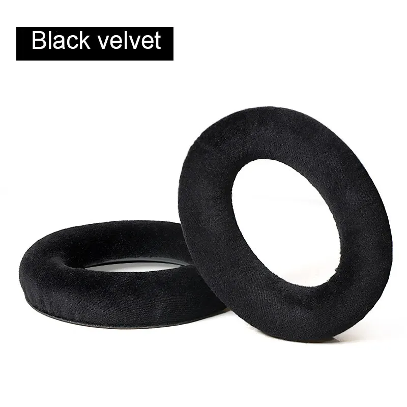 Coussinets d'oreille de remplacement, coussin de bandeau pour casque Sennheiser HD515 HD518 HD555 HD558 HD595: Black
