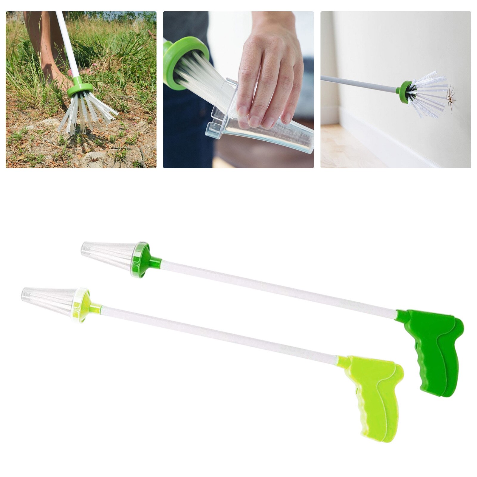 Spider Long Arm Handle Pick Up Tool Wasp, praying mantis, flies Family Insect Trap Tool Outdoor Garden Tools Accessories