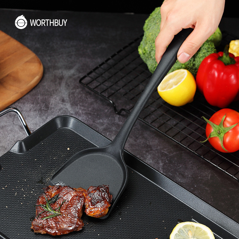 WORTHBUY Silicone Cooking Utensils Set Heat Insulation Kitchenware For Kitchen Non-stick Cooking Tools Set Spatula Shovel Turner