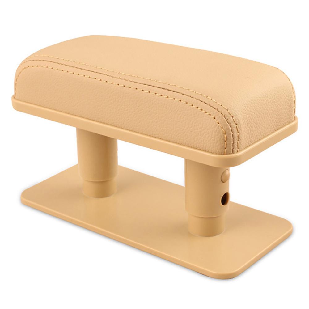 Reposabrazos Universal ajustable para coche, soporte para codo izquierdo, almohadilla antifatiga, cojín para aliviar la fatiga del brazo del conductor, accesorios interiores: Beige