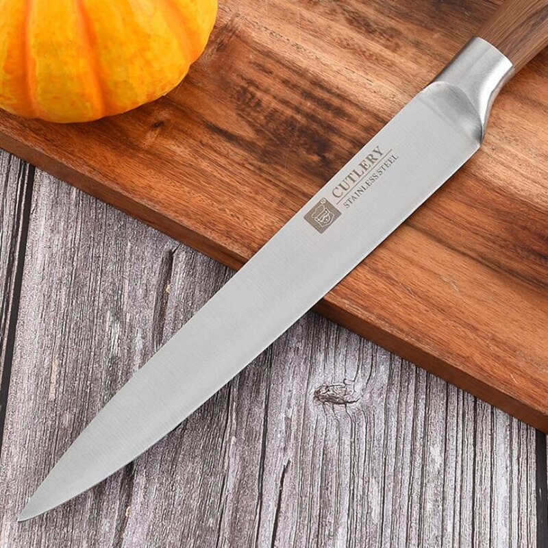 Little Cook 6 Stuk Handgemaakte Japanse Keukenmessen Set Sharp Vaste Blade Officemes Utility Cleaver Sushi Koksmes Koken gereedschap