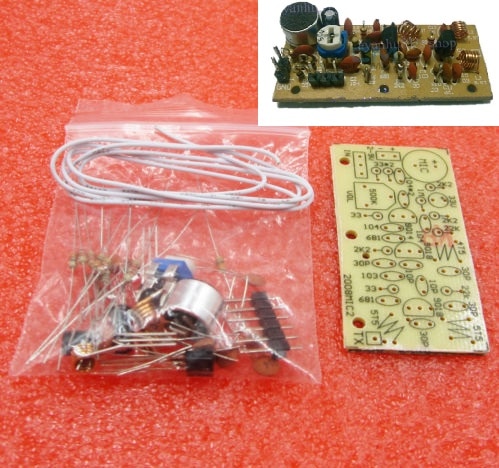 DC 1.5V-9V FM Wireless Microphone DIY Kit DIY Parts For Electronic Learning Kits 80MHz-108MHz Board Module