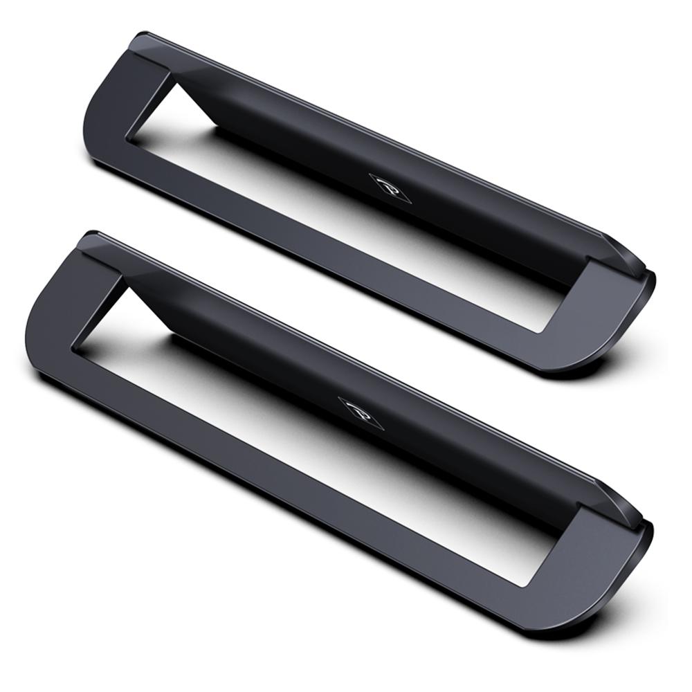 Soporte para portátil, accesorios para notebook, soporte de ordenador portátil, soporte plegable para portátil, Mini soporte de refrigeración, accesorios para macbook pro: Black
