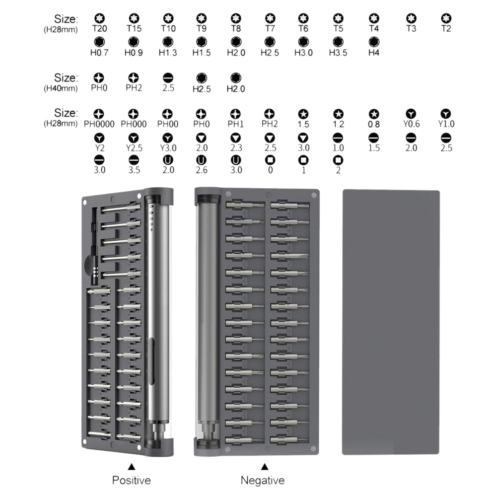 57 in 1 Electric Screwdriver Rechargeable Cordless Power Driver Bits Security Electric Screwdriver Home Improvement Tools Kit