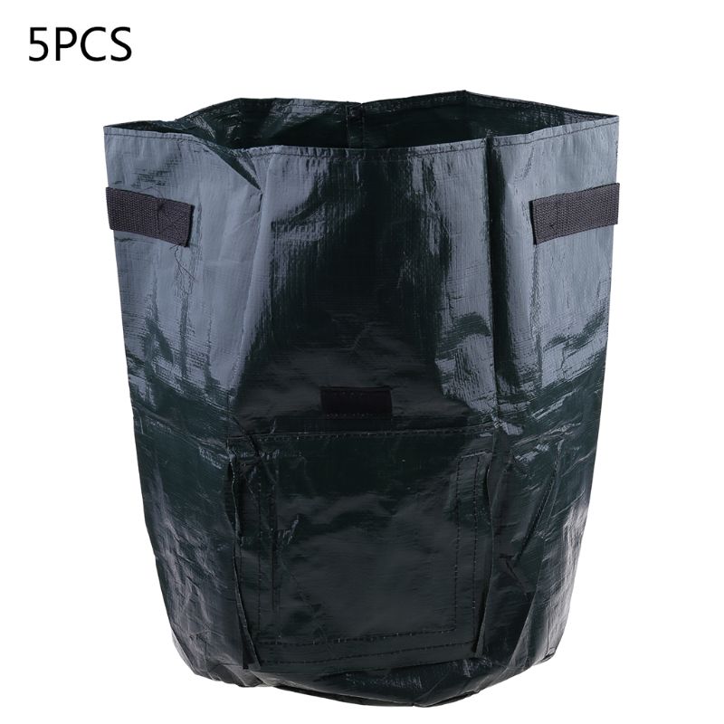 50LB 5 Pack 10 Gallon Grow Bags Durable Plant Growing Bags Portable Potato Grow Bags with Handles for Grow Multi-Species Carrot