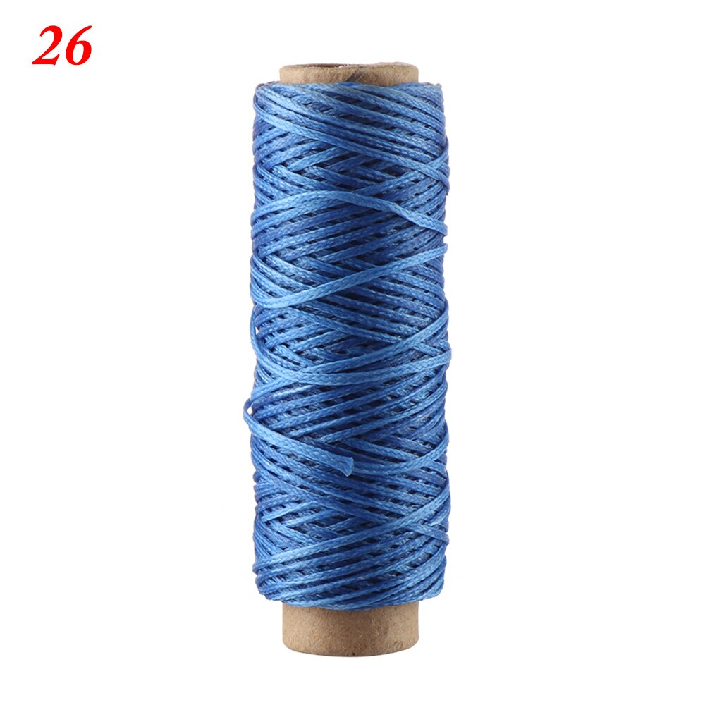 30m/roll 210D Waxed Thread Cotton Sewing Line Flat Cord String Strap Hand Stitching Thread For Leather Handicraft Tool Sewing: 26