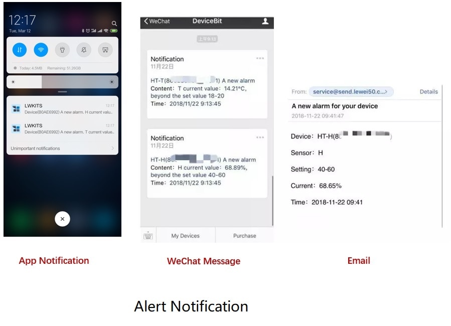 WiFi Temperature Sensor, Data logger, Permanent Cloud and Mobile App service, can connect to your own server