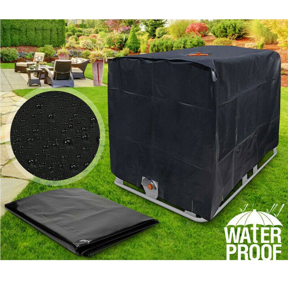 1000 Liters IBC Water Tank Protective Container Waterproof Cover Dustproof Cover Sunscreen Oxford Cloth 210D Outdoor Tools