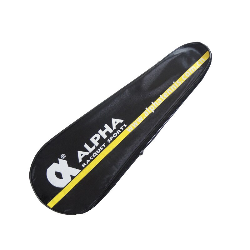 Alpha Ball tasche Badminton schläger Sport tasche 2 stücke schläger wasserdichte PU leder schulter tasche schwarz