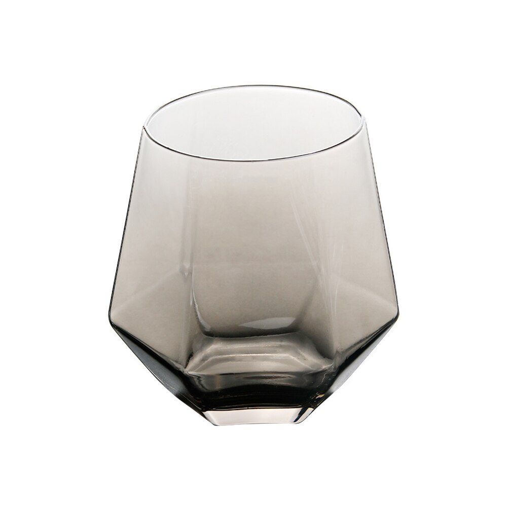 Diamant Whiskey Glas Diamant Kristall Glas Tasse golden Rand transparent Kaffee Milch Tee Becher Heimat Bar Getränk Paar: 05