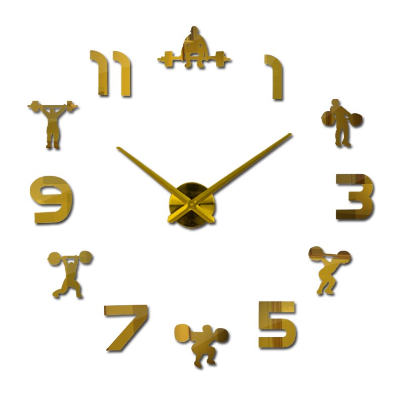 Mode 3D Wandklok Quartz Horloge Reloj De Pared Modern Grote Decoratieve Klokken Europa Acryl Spiegel Stickers