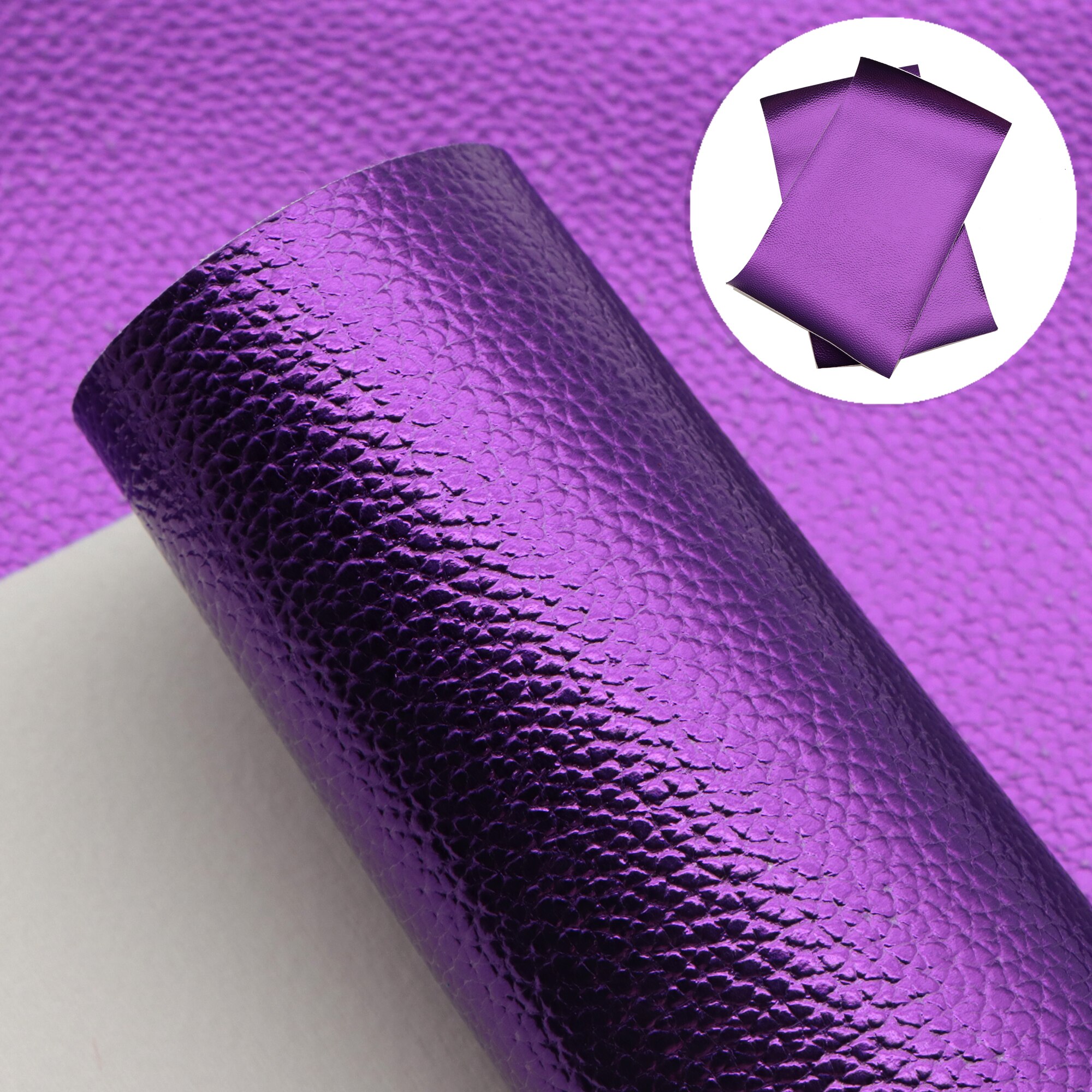 20*33cm Purple Faux Leather Fabric Frosted Glossy Leather A4 size DIY Bow Bags Material Vinyl Fabric,1Yc14810: 1076354017