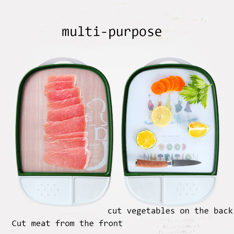 Kitchen Rectangular Meat chopping board Plastic Vegetable Fruits Cutting Board Food Cutting Board Non-slip Chopping Blocks