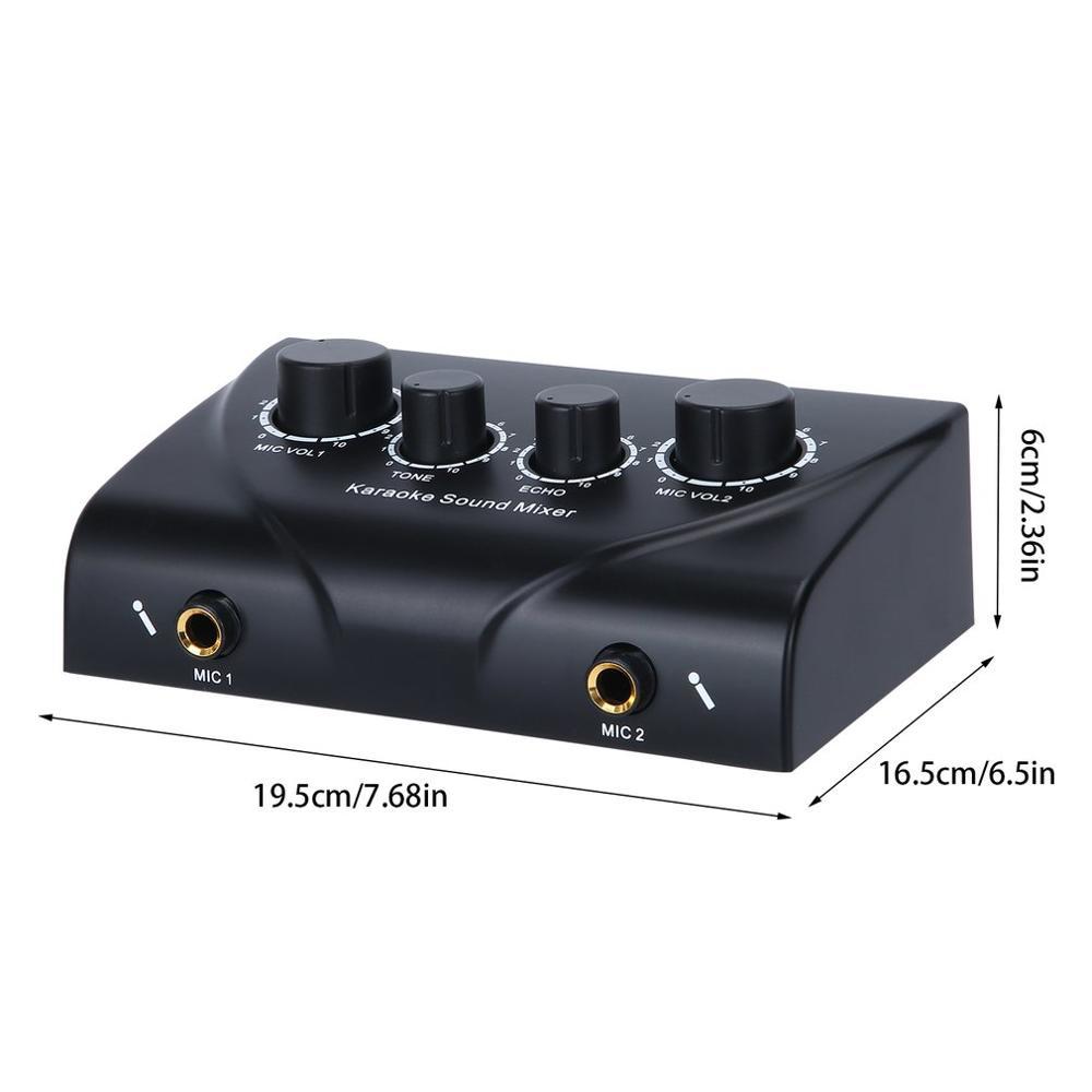 Karaoke Sound Mixer Audio System Portable Mini Digital Audio Sound Karaoke Machine Echo Mixer System