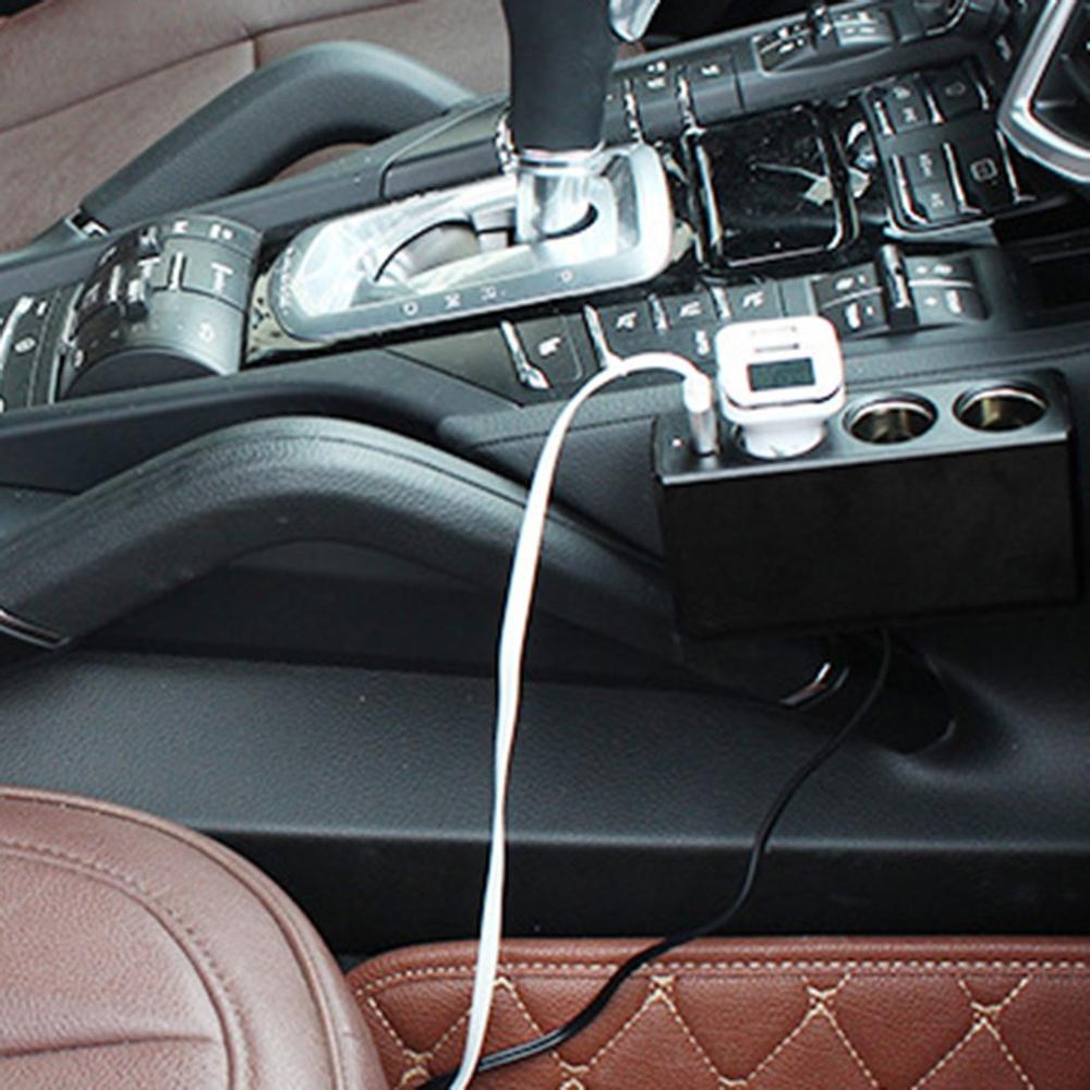 Bil 24v to 12v omvandlare lastbil tryckreducerare bil en minut tre cigarettändare en för tre dubbla usb billaddare