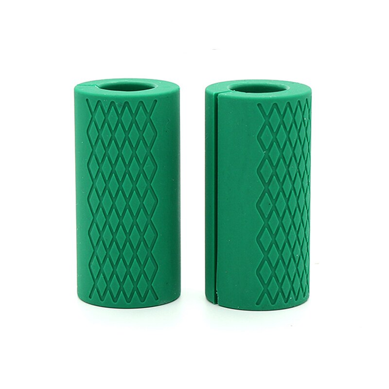 1 Paar Halter Dikke Bar Handgrepen Pull Up Gewichtheffen Ondersteuning Barbell Grip Siliconen Anti-Slip Bescherm Pad Voor Fitness training