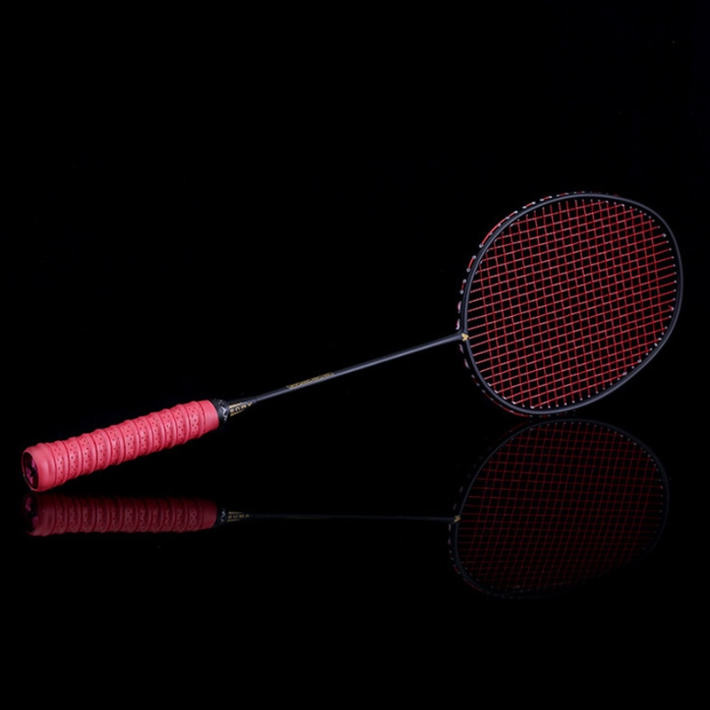 Graphite Single Badminton Racquet Carbon Fiber Badminton Racket with Carrying Bag H7JP: 03