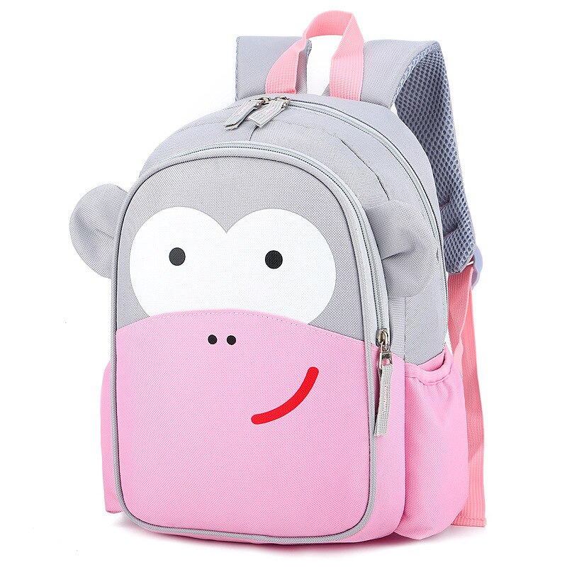 Kinderschoolrugzakken cartoon dinosaurus rugzak kinderen schouderrugzakken tas mochilas infantil: M-grijs