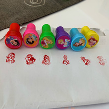 6 stks/zak Rubber Zelfinktende Postzegels Educatief Speelgoed Cartoon Prinses Postzegels Kinderen Hobby School Art Tool van Party Speelgoed Set