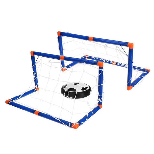 Air Power Football Toys Hover Soccer Toy Play Indoor/Outdoor Games Internal Electric Universal USB Charging Suspension Football: double door