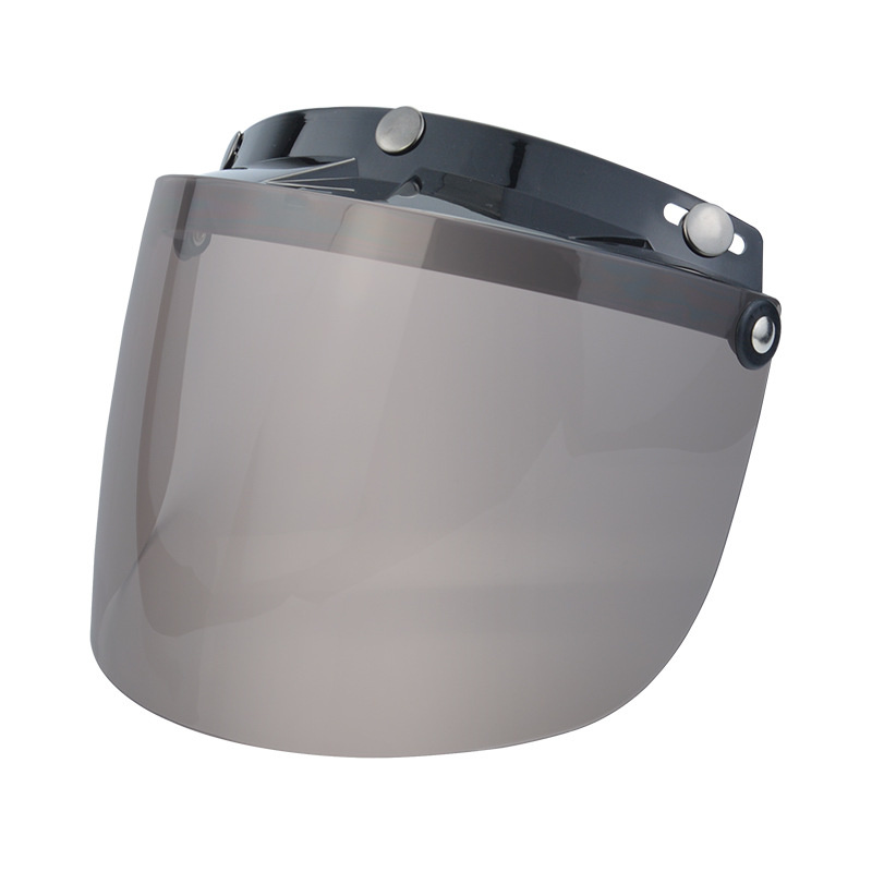 Motorcykelhjälmslins cykelmask antiuv avtagbar vindtät 3-- snäpps cykelvisir linsskydd cykelhjälmar uppfällbara nedfällbara: Armégrön