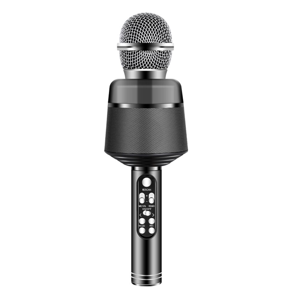 Sans fil Bluetooth Microphone haut-parleur Microphone à main karaoké micro lecteur de musique chant KTV Microphone 1 pièces: 02