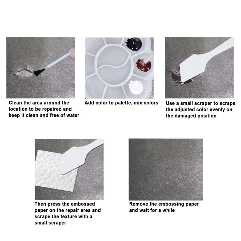 Leather and Vinyl Repair Kit - Furniture Leather Cleaner Couch Car Seats Sofa Coats