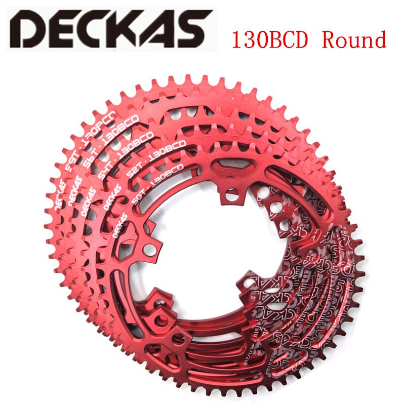Plateau Vélo Course 54 Dents 130 BCD - Alliage Argent - Grand Anneau 5 Branches - Occasion