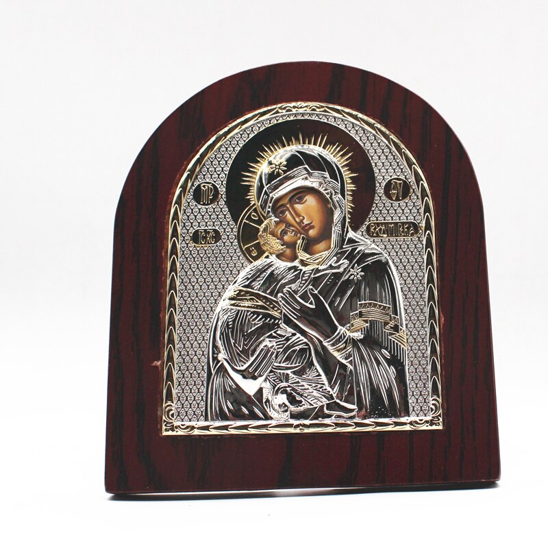 Ortodokse ikoner kirke pektpral boligindretning katolsk relice håndværk jomfru mary ikon ortodoks religiøs: Lysegrøn