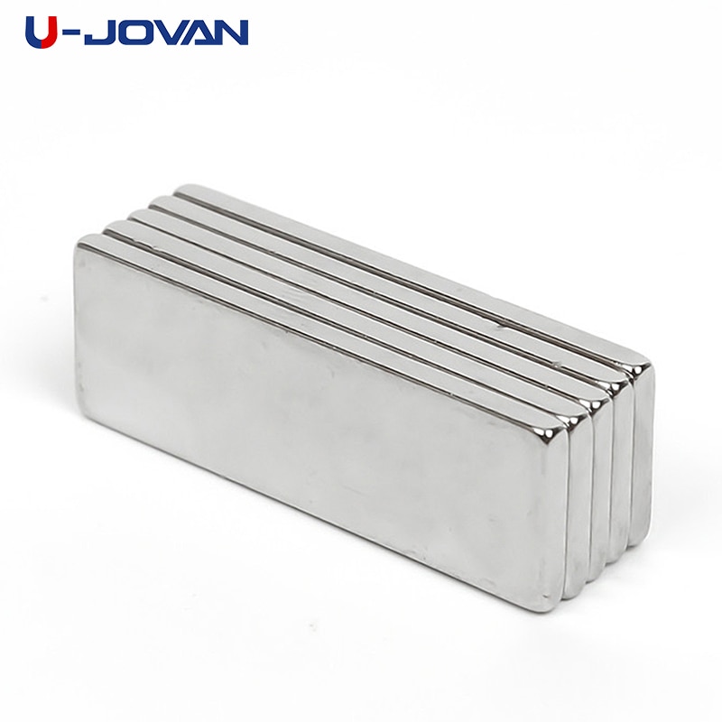 U-JOVAN 10 Pcs Super Sterke Craft Magneten Cuboid Block Neodymium Magneet Zeldzame Aarde N35 30X10X2 Mm