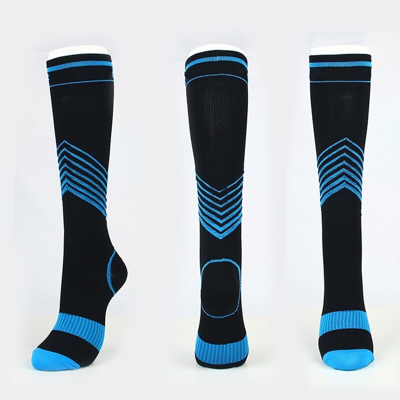 Unisex Soccer Sport Cycling Knee-High Stockings Compression Long Socks Running Breathable Pressure Varicose Vein Underwear