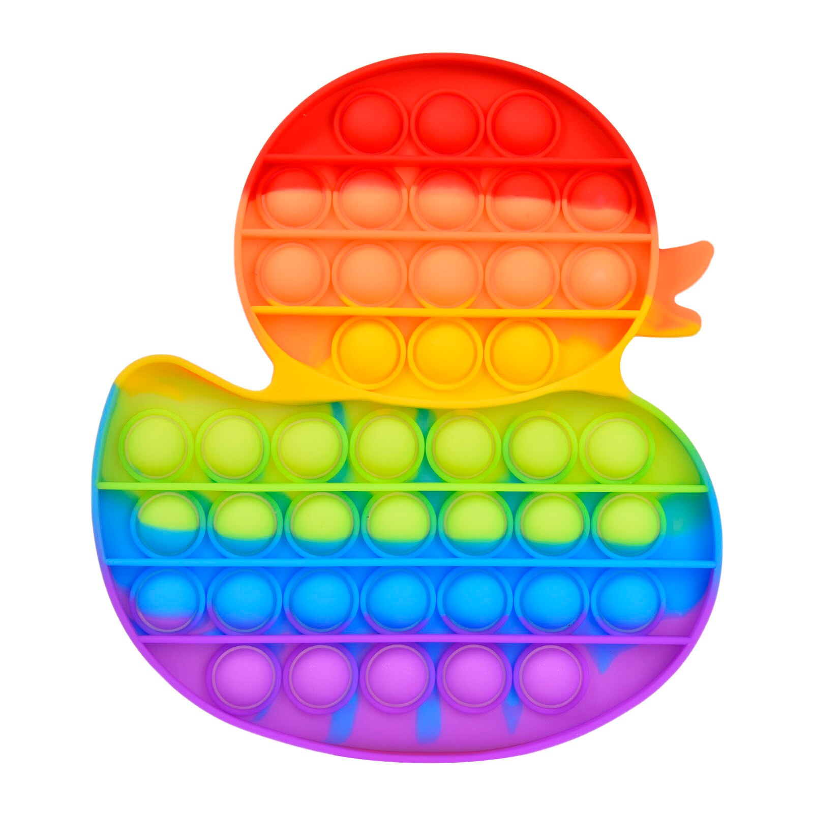 Push Bubble Fidget Sensory Toy Autism Special Needs Five-pointed Star Fidget Squeeze Funny Anti-stress Stress Reliever Toys: Duck