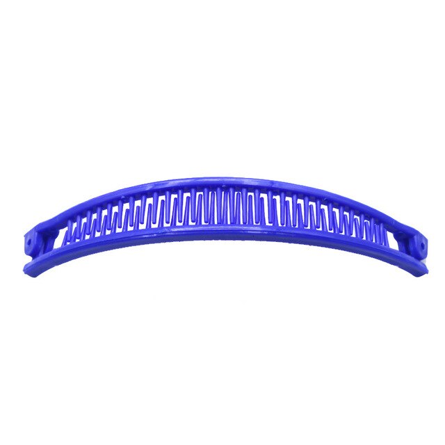 Banana Fish Shape Hair Claws Clips Barette Wavy Tooth Section Tools Salon Fix Tools Headwear Women GIrls Hairstyling Tools: Blue