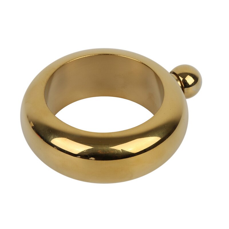 Portable hanche fiole entonnoir Bracelet cruche 3.5oz vin mélangé bouteille alcool Bracelet en acier inoxydable Camping Flagons Drinkware approvisionnement: gold