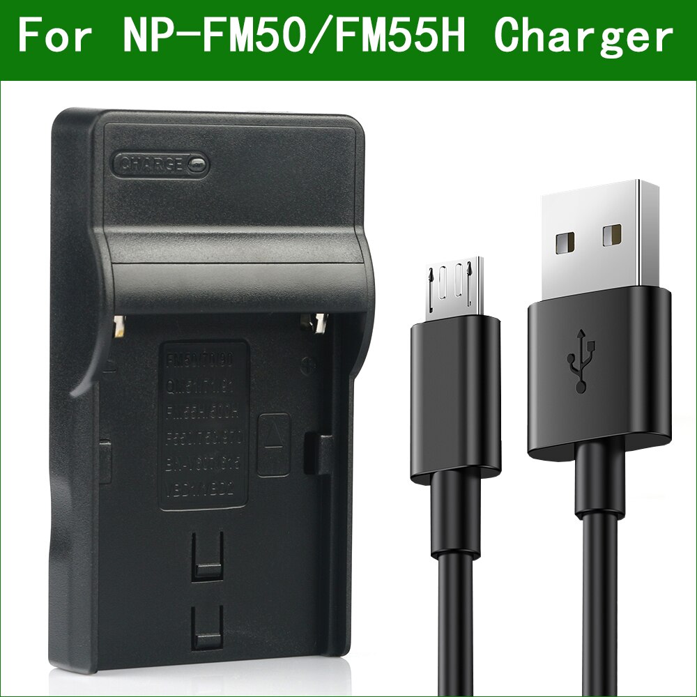 NP-FM55H FM50 Camera Digital Battery + USB Charger For Sony DSC F707 F717 F828 DSC-R1 S30 S50 S70 S75 S85 HVR-A1U DSLR-A100