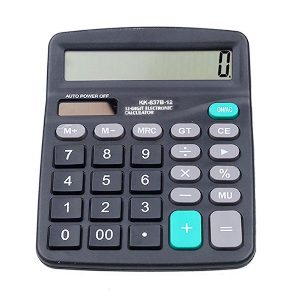 12 Digit Display Desktop Calculator,Calculate Commercial Tool Battery Powered 12 Digit Electronic Calculatory: Default Title