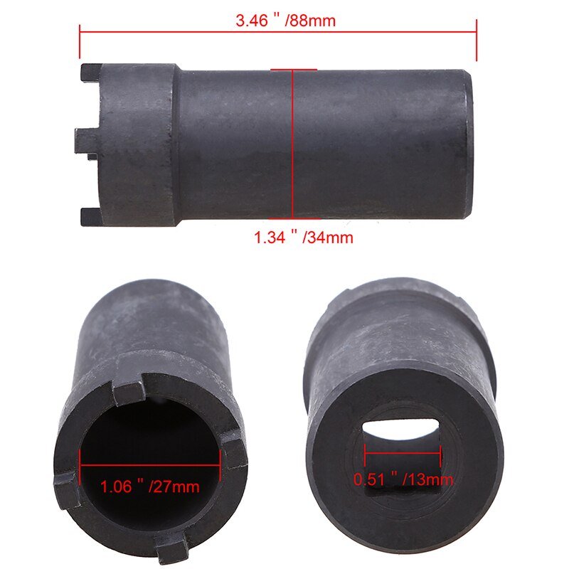 Herramienta de embrague GY6 para motocicleta, llave de tubo y tuerca de bloqueo de 27MM, para motor de arranque de Scooter GY6 125 150cc, herramienta de extracción de tuercas de embrague