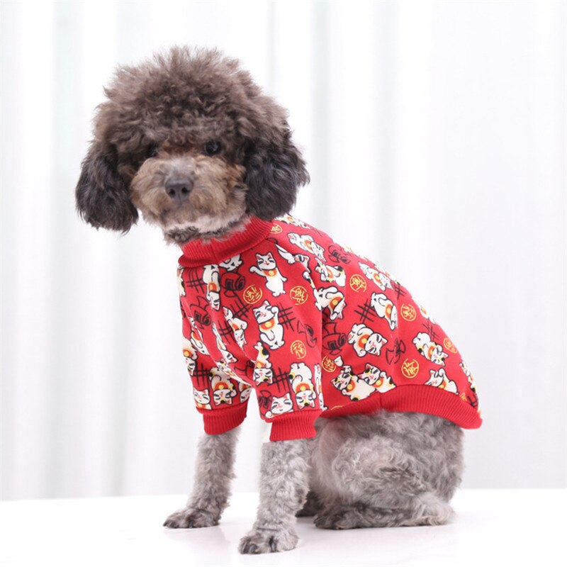 Sarjakuva lämpimät koiran vaatteet pentu lemmikki kissa vaatteet pusero takki takki talvipehmeä pienille koirille chihuahua xs -2xl