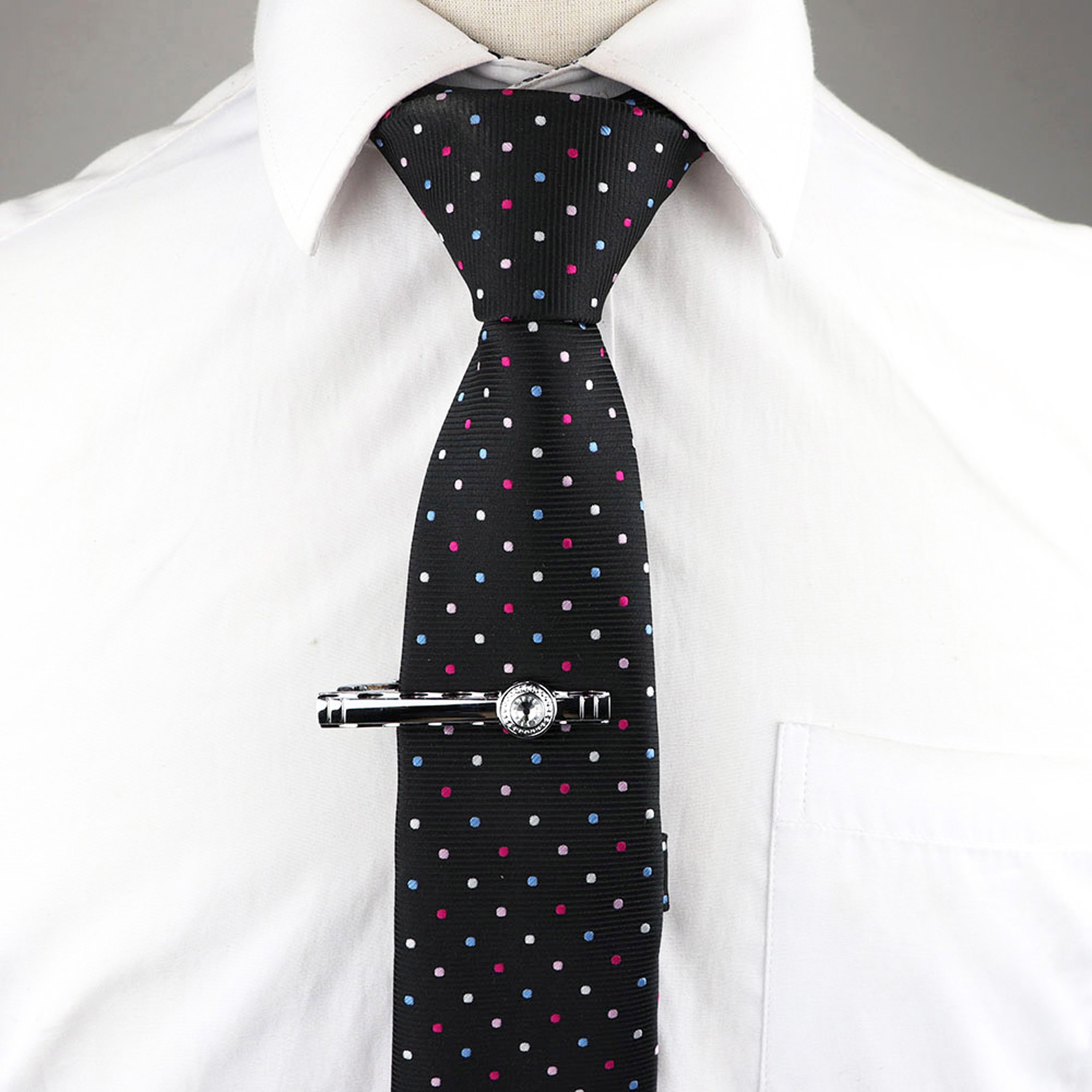 Brand Tie Clip Sieraden Eenvoudige Emaille Mens Business Luxe Bar Pinch Sluiting Tie Pin